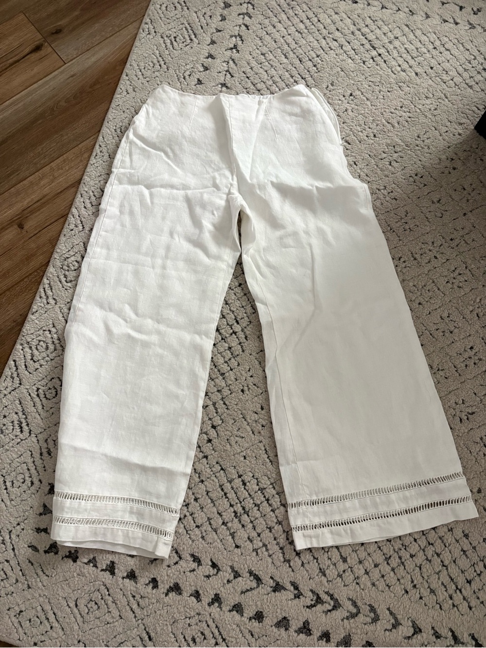 Banana Republic Embroidered Linen Pants